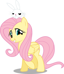 Size: 1600x1843 | Tagged: artist needed, source needed, safe, angel bunny, fluttershy, g4, simple background, transparent background, vector