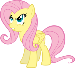 Size: 1024x925 | Tagged: safe, artist:kuren247, fluttershy, dragonshy, g4, angry, female, simple background, solo, transparent background, vector
