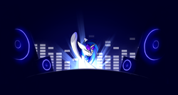 Size: 1550x823 | Tagged: safe, artist:n_thing, dj pon-3, vinyl scratch, pony, unicorn, g4, female, solo