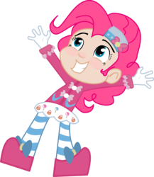 Size: 4064x4692 | Tagged: safe, artist:tar-the-pirate, pinkie pie, human, g4, absurd resolution, female, humanized, simple background, solo, style emulation, sugar rush, transparent background, vector, wreck-it ralph