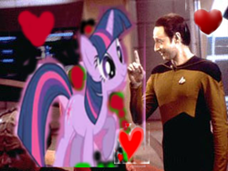 Size: 320x240 | Tagged: safe, twilight sparkle, g4, 1000 hours in ms paint, data, heart, ms paint, shipping, star trek