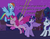 Size: 769x606 | Tagged: safe, edit, edited screencap, screencap, pinkie pie, rainbow dash, rarity, twilight sparkle, alicorn, earth pony, pegasus, pony, unicorn, g4, magical mystery cure, my little pony: friendship is magic, alicorn party, cropped, emergency, fake horn, fake wings, female, grimace, hat, insane pony thread, mare, party hat, partycorn, tumblr, twilight sparkle (alicorn), wings