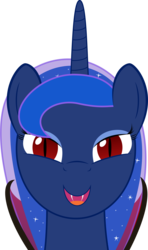 Size: 4079x6906 | Tagged: safe, artist:codename50, princess luna, vampire, g4, absurd resolution, female, simple background, solo