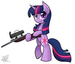 Size: 1642x1414 | Tagged: safe, artist:php92, twilight sparkle, g4, female, gun, solo, team fortress 2, weapon