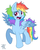 Size: 1285x1591 | Tagged: dead source, safe, artist:php92, rainbow dash, g4, female, messy mane, solo