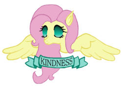 Size: 1000x700 | Tagged: artist needed, safe, fluttershy, g4, creepy, kindness