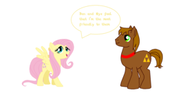 Size: 1280x720 | Tagged: safe, artist:askbenmare, fluttershy, oc, oc:ben mare, g4, the legend of zelda