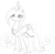 Size: 1364x1331 | Tagged: safe, artist:zev, princess cadance, alicorn, pony, g4, c:, derp, female, looking at you, mare, shrunken pupils, simple background, sketch, smiling, solo, white background, wide eyes