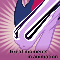 Size: 250x250 | Tagged: safe, twilight sparkle, g4, great moments in animation, meta, not salmon, smear frame, spoilered image joke, wat