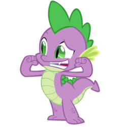 Size: 5000x5000 | Tagged: safe, artist:30coloredowl, spike, dragon, g4, absurd resolution, flexing, flexing those non-biceps, looking good spike, simple background, transparent background, vector