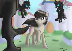 Size: 936x670 | Tagged: safe, artist:katrina-mae, octavia melody, changeling, once upon a time in canterlot, g4, canterlot