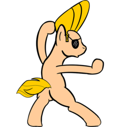 Size: 1000x1000 | Tagged: safe, artist:alkippe, johnny bravo, parody, ponified