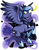 Size: 255x330 | Tagged: dead source, safe, artist:jiayi, princess luna, g4, female, glowing eyes, solo