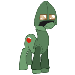 Size: 900x900 | Tagged: safe, doctor who, ice warrior, ponified