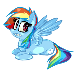 Size: 736x670 | Tagged: safe, artist:xenon, rainbow dash, g4, simple background, solo, spread wings, white background, wings