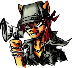 Size: 1280x1208 | Tagged: safe, artist:ponetron, semi-anthro, minamimoto sho, ponified, solo, the world ends with you, twewy