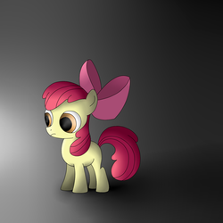 Size: 1024x1024 | Tagged: safe, artist:gummy72, apple bloom, g4, female, simple background, solo