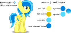 Size: 1309x611 | Tagged: safe, artist:blueblitzie, oc, oc only, oc:blueberry blitz, pegasus, pony, reference sheet, simple background, solo, transparent background