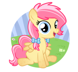 Size: 932x858 | Tagged: safe, artist:vanillecream, oc, oc only, pegasus, pony, bow, cotton candy, filly