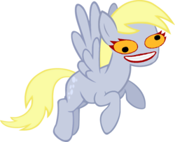 Size: 1280x1044 | Tagged: safe, edit, derpy hooves, pegasus, pony, g4, :d, aradia megido, faic, female, homestuck, mare