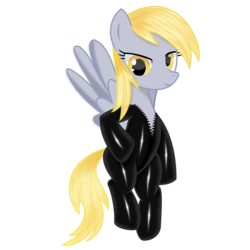 Size: 1000x1000 | Tagged: safe, artist:mintyscratch, derpy hooves, pegasus, pony, g4, catsuit, female, mare