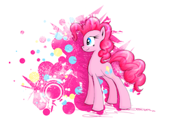 Size: 3929x2954 | Tagged: safe, artist:moonlightfl, pinkie pie, g4, wallpaper