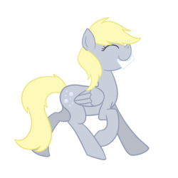 Size: 894x894 | Tagged: safe, artist:ikyukyu, derpy hooves, pegasus, pony, g4, female, happy, letter, mail, mare, mouth hold, simple background, solo, transparent background, vector