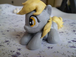 Size: 1024x768 | Tagged: safe, artist:samsnauticalheart, derpy hooves, crab pony, pegasus, pony, g4, clay, customized toy, female, irl, mare, photo, sculpture, solo