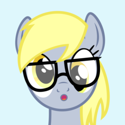 Size: 8000x8000 | Tagged: safe, artist:janocota, derpy hooves, pegasus, pony, g4, absurd resolution, derp, face, female, glasses, hipster, mare, solo, vector