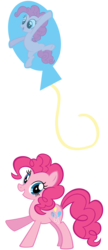 Size: 1040x2400 | Tagged: artist needed, safe, pinkie pie, g4, balloon, cutie mark, pinkie pie trapped in a balloon