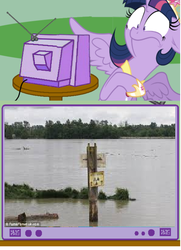 Size: 440x609 | Tagged: safe, twilight sparkle, alicorn, pony, g4, exploitable meme, female, godzilla (series), godzilla 2014, legendary pictures, mare, meme, radiation sign, tv meme, twilight sparkle (alicorn)