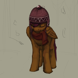 Size: 661x661 | Tagged: safe, artist:erijt, scootaloo, g4, clothes, female, hat, scarf, solo