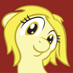 Size: 600x600 | Tagged: safe, oc, oc only, oc:golden brisk, avatar, colt, happy, icon, male, reaction image, smiling, solo, trap