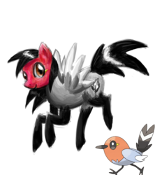 Size: 800x900 | Tagged: safe, fletchling, crossover, pokémon, solo