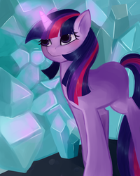 Size: 900x1125 | Tagged: safe, artist:sockl, twilight sparkle, pony, unicorn, g4, female, solo, unicorn twilight