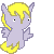 Size: 50x50 | Tagged: safe, artist:aga2012, derpy hooves, pegasus, pony, g4, animated, avatar, faceplant, female, icon, lowres, mare, simple background, small, solo, tiny, transparent background