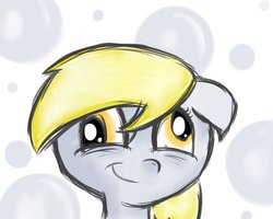 Size: 999x799 | Tagged: safe, artist:beornus, derpy hooves, pegasus, pony, g4, female, mare, smiling, solo