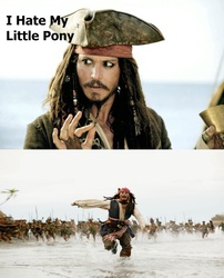 Size: 2404x2976 | Tagged: safe, barely pony related, caption, exploitable meme, hater, jack sparrow, meme, reaction image, unpopular opinion sparrow