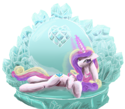 Size: 3902x3383 | Tagged: safe, artist:owlvortex, princess cadance, alicorn, pony, g4, crystal, female, mare, simple background, solo, transparent background