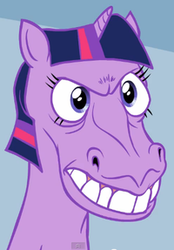 Size: 200x287 | Tagged: safe, artist:hotdiggedydemon, twilight sparkle, horse, pony, unicorn, .mov, party.mov, g4, angry, faic, female, glare, gritted teeth, hoers, majestic as fuck, mare, multicolored hair, multicolored mane, pony.mov, purple coat, purple fur, purple hair, purple mane, solo, striped hair, striped mane, tri-color hair, tri-color mane, tri-colored hair, tri-colored mane, tricolor hair, tricolor mane, tricolored hair, tricolored mane, unicorn twilight