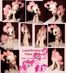 Size: 3427x3813 | Tagged: safe, artist:doublebackstitcharts, pinkie pie, g4, butt, irl, photo, plot, plushie, solo