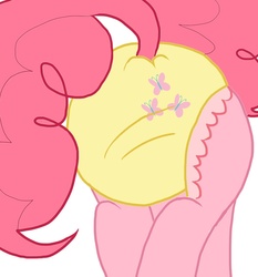 Size: 1052x1128 | Tagged: safe, artist:johnwills86, fluttershy, pinkie pie, g4, butt, cutie mark diapers, diaper, female, non-baby in diaper, plot, solo