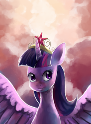 Size: 750x1025 | Tagged: safe, artist:terrac0tta, twilight sparkle, alicorn, pony, g4, female, mare, solo, twilight sparkle (alicorn)