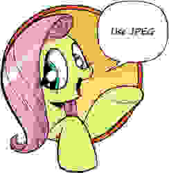 Size: 421x431 | Tagged: safe, idw, fluttershy, pegasus, pony, friendship is magic #3, g4, my little pony: friendship is magic (idw), bad advice fluttershy, dialogue, exploitable meme, female, looking at you, meme, needs more jpeg, open mouth, open smile, smiling, solo