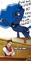 Size: 478x929 | Tagged: safe, princess luna, g4, ace attorney, apollo justice, chords of steel, traditional royal canterlot voice