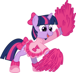 Size: 6312x6000 | Tagged: safe, artist:yetioner, twilight sparkle, g4, absurd resolution, cheerleader, cheerleader sparkle, female, simple background, solo, transparent background, vector