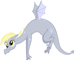 Size: 850x702 | Tagged: safe, artist:queencold, derpy hooves, dragon, g4, dragoness, dragonified, female, simple background, solo, species swap, transparent background