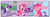 Size: 950x329 | Tagged: safe, artist:gx, pinkie pie, twilight sparkle, g4, lesson zero, my little pony: friendship is magic, comic, horsepower, magic kindergarten, twilight snapple, twilight sparkle is not amused, unamused