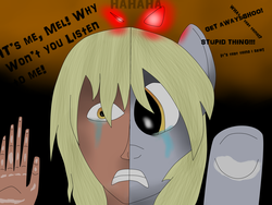 Size: 4000x3000 | Tagged: safe, derpy hooves, oc, oc:mel, human, comic:derpy's wish, g4, humanized