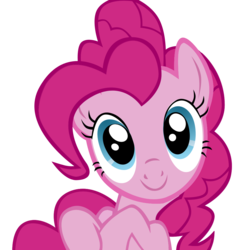 Size: 1000x1000 | Tagged: dead source, safe, artist:dazko, pinkie pie, earth pony, pony, g4, cute, diapinkes, female, mare, simple background, smiling, solo, transparent background, vector